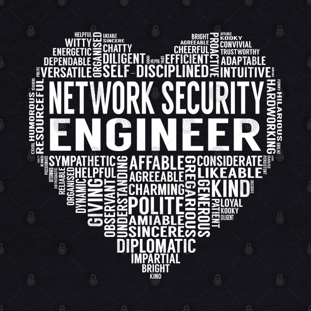 Network Security Engineer Heart by LotusTee